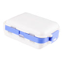 Double Layer Plastic Fishing Tackle Box-13 slot Hooks Beads Accessories Case