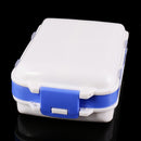 Double Layer Plastic Fishing Tackle Box-13 slot Hooks Beads Accessories Case