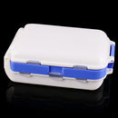 Double Layer Plastic Fishing Tackle Box-13 slot Hooks Beads Accessories Case