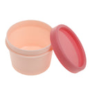 Pack of 2 Empty Refillable Plastic Cosmetic Containers 100ml Size Pot Jars Mask Cream Lotion Bottles - Red