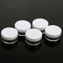 3g Empty Jars Round Cream Bottles Plastic Cosmetic Pots Jars Container Pack of 5