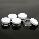 3g Empty Jars Round Cream Bottles Plastic Cosmetic Pots Jars Container Pack of 5