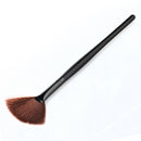 Wood Handle Fan Shape Makeup Brush Small Blush Face Powder Foundation Brush