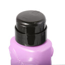 Nail Art Polish Liquid Pump Dispenser Remover Plastic Empty Bottle Random Color