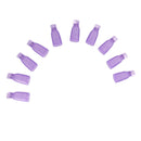 Durable 10 PCS Nail Art Plastic Soak Off UV Gel Polish Remover Clip Cap- Random Color