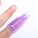Durable 10 PCS Nail Art Plastic Soak Off UV Gel Polish Remover Clip Cap- Random Color