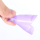 Durable 10 PCS Nail Art Plastic Soak Off UV Gel Polish Remover Clip Cap- Random Color