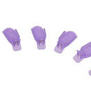 Durable 10 PCS Nail Art Plastic Soak Off UV Gel Polish Remover Clip Cap- Random Color
