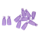 Durable 10 PCS Nail Art Plastic Soak Off UV Gel Polish Remover Clip Cap- Random Color