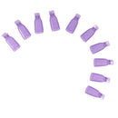 Durable 10 PCS Nail Art Plastic Soak Off UV Gel Polish Remover Clip Cap- Random Color