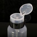 Nail Art Press Pump Dispenser Essential Remover Transparent Plastic Bottle