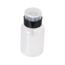 Nail Art Press Pump Dispenser Essential Remover Transparent Plastic Bottle