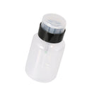 Nail Art Press Pump Dispenser Essential Remover Transparent Plastic Bottle