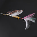 Metal Spinner Spoon Fishing Lure Hard Baits Sequins with Feather Treble Hook Tackle