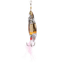 Metal Spinner Spoon Fishing Lure Hard Baits Sequins with Feather Treble Hook Tackle