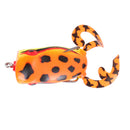 55 mm 2-Steel Hooks Orange Frog Topwater Fishing Lure Bait Crankbait for Salmon