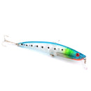 10pcs Hard Bait Artificial Minnow Fishing Lures Swimbait with Treble Hooks