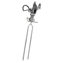 Stainless Steel Single Spring Fishing Pole Rod Stand Bracket Ground Holder