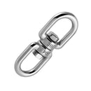 8-Model Hiking Stainless Steel Carabiner Key Rotating Universal Ring Chain Camping
