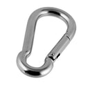 Camping Climbing 304 Stainless Steel Carabiner Quickdraw Clip Snap 8cm