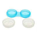 Plastic Portable Contact Lens Cases Holder Soaking Storage Container Travel Accessory Blue PACK OF 10PCS