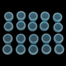 Plastic Portable Contact Lens Cases Holder Soaking Storage Container Travel Accessory Blue PACK OF 10PCS