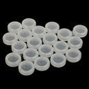 Plastic Portable Contact Lens Cases Holder Soaking Storage Container Travel Accessory Clear PACK OF 10PCS