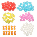 Plastic Portable Contact Lens Cases Holder Soaking Storage Container Travel Accessory Clear PACK OF 10PCS