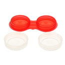 Plastic Portable Contact Lens Cases Holder Soaking Storage Container Travel Accessory Red PACK OF 10PCS