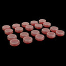 Plastic Portable Contact Lens Cases Holder Soaking Storage Container Travel Accessory Red PACK OF 10PCS