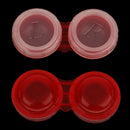 Plastic Portable Contact Lens Cases Holder Soaking Storage Container Travel Accessory Red PACK OF 10PCS