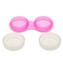 Plastic Portable Contact Lens Cases Holder Soaking Storage Container Travel Accessory Rosy PACK OF 10PCS