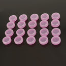 Plastic Portable Contact Lens Cases Holder Soaking Storage Container Travel Accessory Rosy PACK OF 10PCS