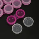 Plastic Portable Contact Lens Cases Holder Soaking Storage Container Travel Accessory Rosy PACK OF 10PCS
