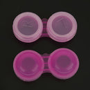 Plastic Portable Contact Lens Cases Holder Soaking Storage Container Travel Accessory Rosy PACK OF 10PCS