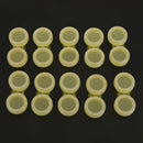 Plastic Portable Contact Lens Cases Holder Soaking Storage Container Travel Accessory Yellow PACK OF 10PCS