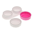 Pack Of 10 Contact Lens Storage Soaking Cases Box Holder Container Rose Red