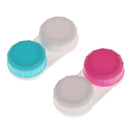 Pack Of 10 Contact Lens Storage Soaking Cases Box Holder Container Rose Red