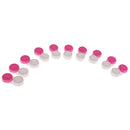 Pack Of 10 Contact Lens Storage Soaking Cases Box Holder Container Rose Red