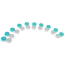 Pack of 10 Pieces Plastic Contact Lens Case Holder Container Soaking Storage Box Organizer