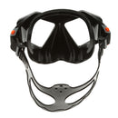 Half Face Adjustable Diving Mask Tempered Glass Silicone Snorkeling Black