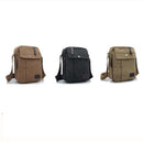 Unisex Fashion Retro Canvas Bag Shoulder Travel Bag Khaki