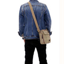Unisex Fashion Retro Canvas Bag Shoulder Travel Bag Black