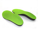 Kids Children Flatfoot Corrective Breathable Comfortable Insoles Orthotic Arch Support Shoe Insoles 1 Pair Green Size XL