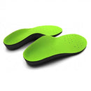 Kids Children Flatfoot Corrective Breathable Comfortable Insoles Orthotic Arch Support Shoe Insoles 1 Pair Green Size S