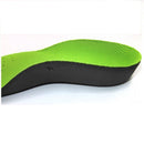 Kids Children Flatfoot Corrective Breathable Comfortable Insoles Orthotic Arch Support Shoe Insoles 1 Pair Green Size M