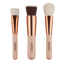 Pro 8pcs Pink Wood Handle Face Eye Foundation Powder Cream Makeup Brushes Tools