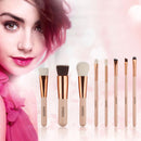 Pro 8pcs Pink Wood Handle Face Eye Foundation Powder Cream Makeup Brushes Tools