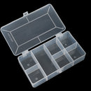 2016 Plastic Clear 7 Compartment Fishing Lure Tackle Box Plastic Storage Box