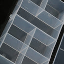 2016 Plastic Clear 7 Compartment Fishing Lure Tackle Box Plastic Storage Box